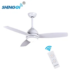 Low Noise Bldc 220V AC DC Bedroom 42 Inch 48 Inch 52 Inch Modern Led Ceiling Fan With Light And Remote Control