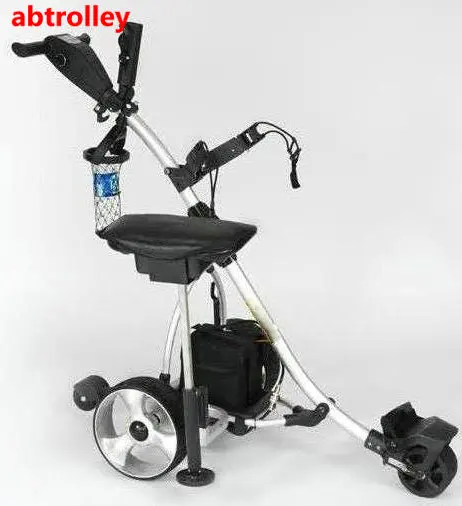 
Follow me trolley electric auto electric power kaddy on golf ground 3 wheel golf trolley 