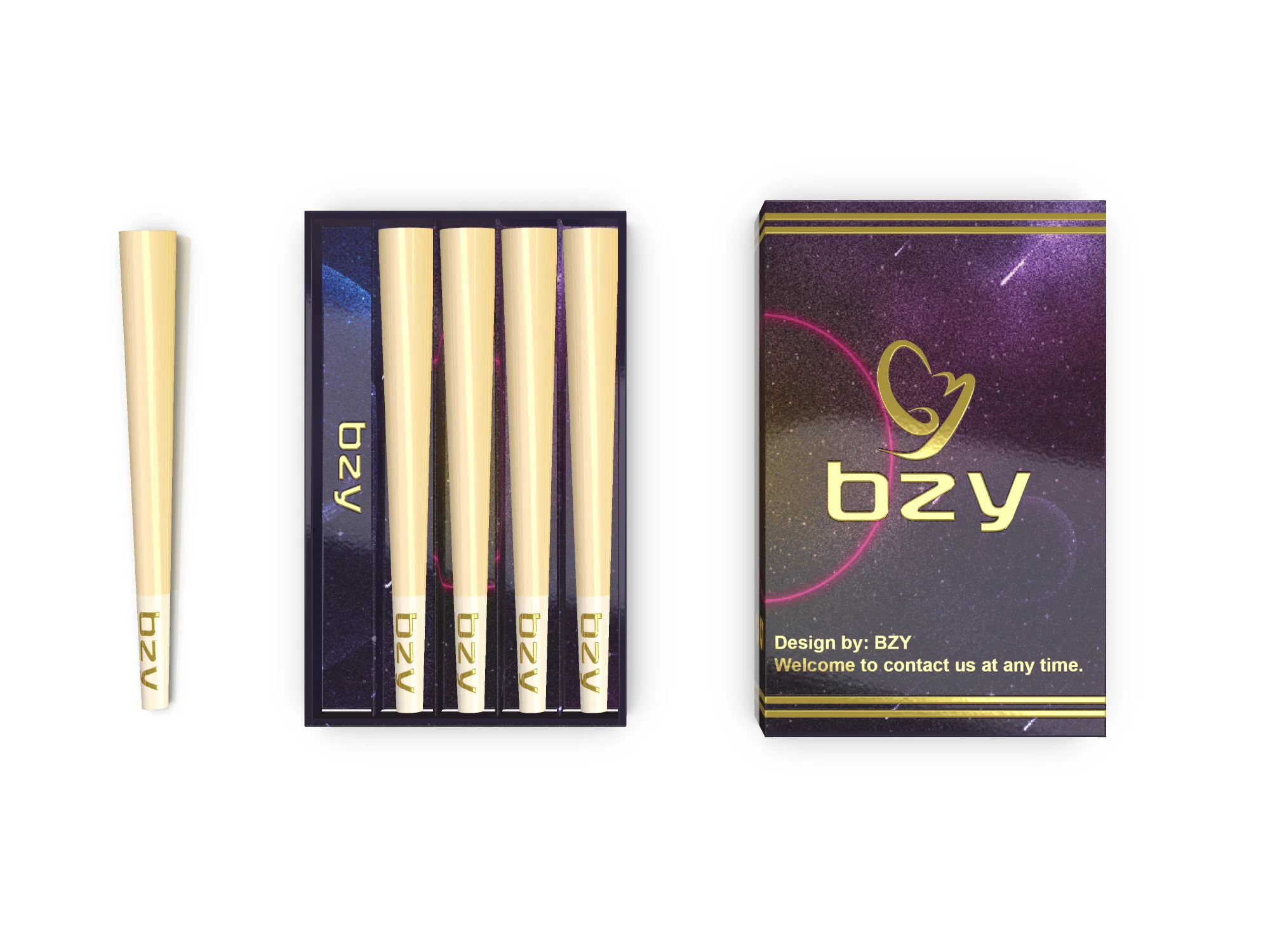 Custom Pre Smell Proof Black Roll Magnet Flip Cover Packaging Paper Box