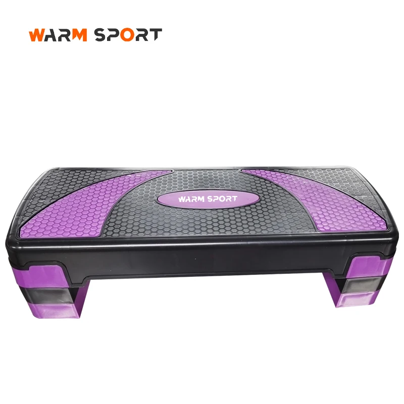 Home Fitness Exercise Pedal Platform Adjustable 78CM Anti Slip Surface Adjustable Gym Aerobic Step With 3 Levels