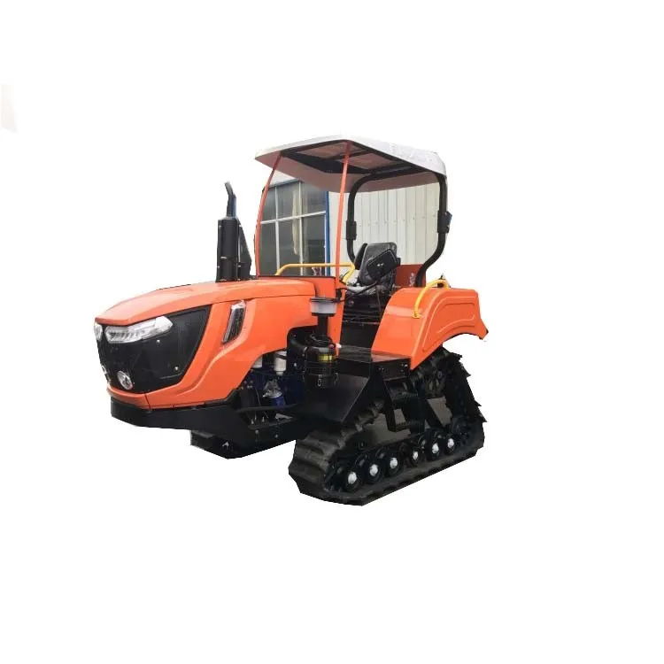 India Indonesia Thailand Vietnam Malaysia paddy / rice field use 50hp 80hp mini farm crawler tractor YTO rubber crawler tractor