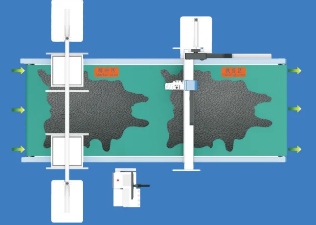 Jindex CNC Genuine Leather Cutting Machine with Camera , Fully Auto Feeding Cutter , Looking For Agent