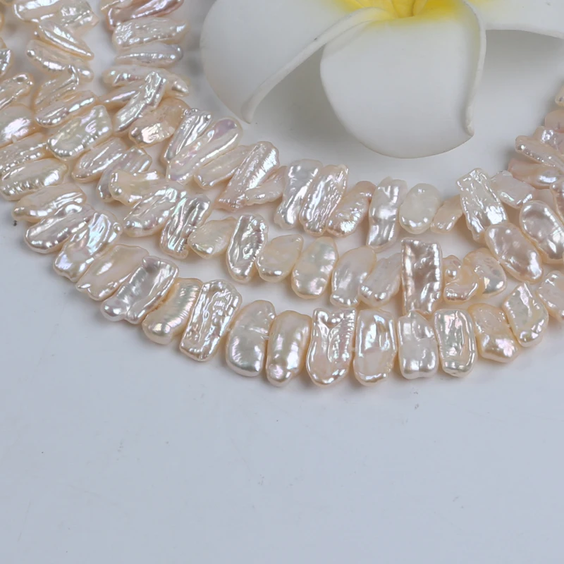 Zhuji 16-17mm Biwa Natural Freshwater Shape Pearl For Jewelry Making