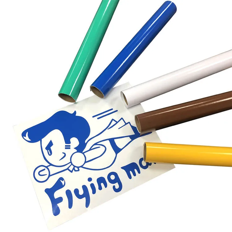 Wholesale Glossy Solid Color Adhesive Permanent DIY Craft Vinyl Sticker High Quality Self Adhesive Vinyl