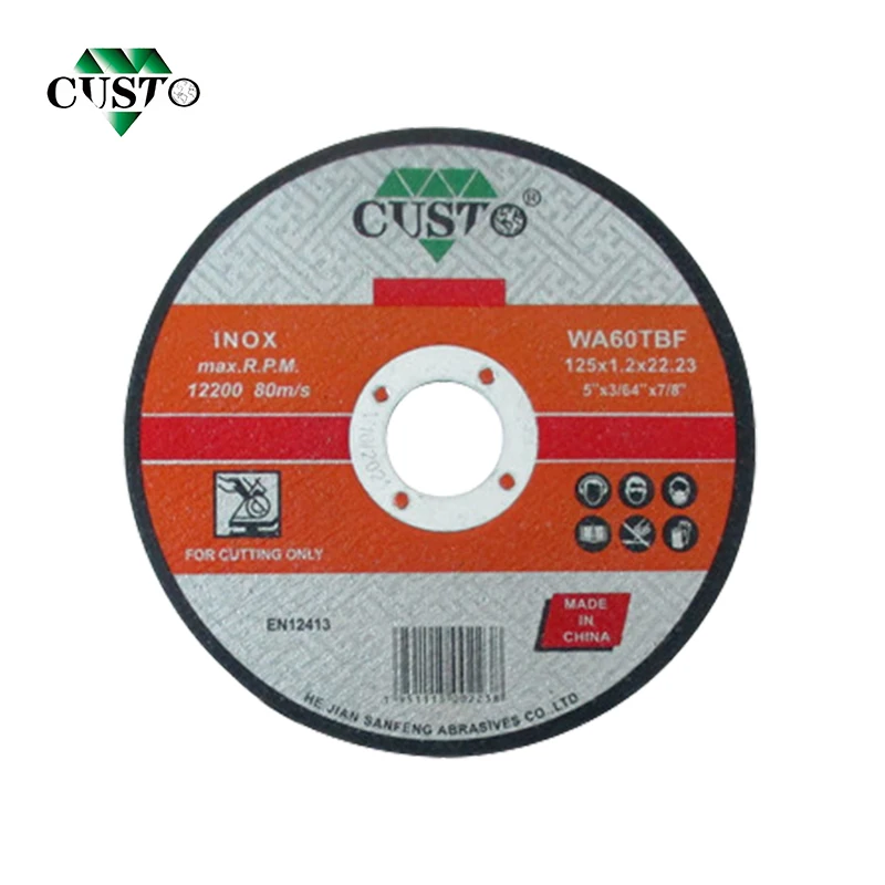 CUSTO Abrasive Manufacturer Korea 115mm Abrasive Cutting Disc Cutting Wheel for Inox Stainless Steel