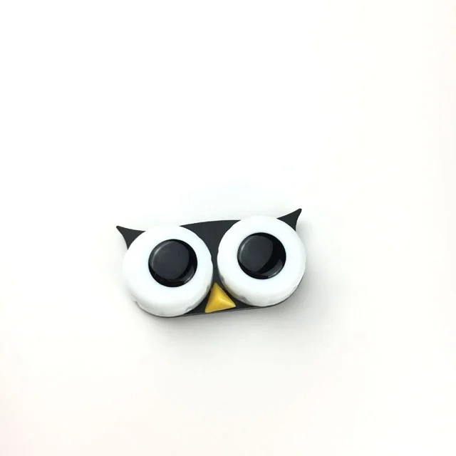Owl contact lens cases Rose Pink  contact lens container  CL-K011