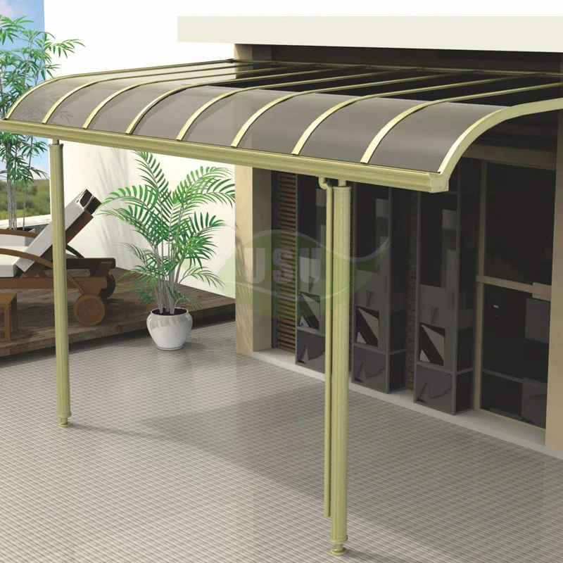 USU 3*3 Canopy Rain Awning With UV-Coating Rainproof patio Canopy Set