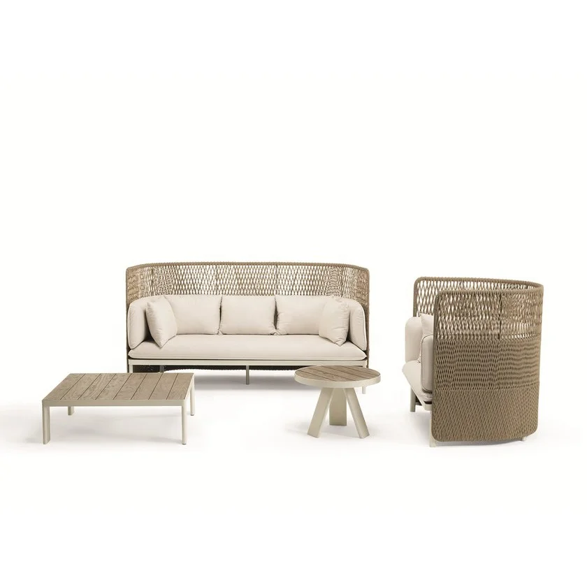 royal patio garden set beach chaise lounge outdoor wicker rattan hotel sofa