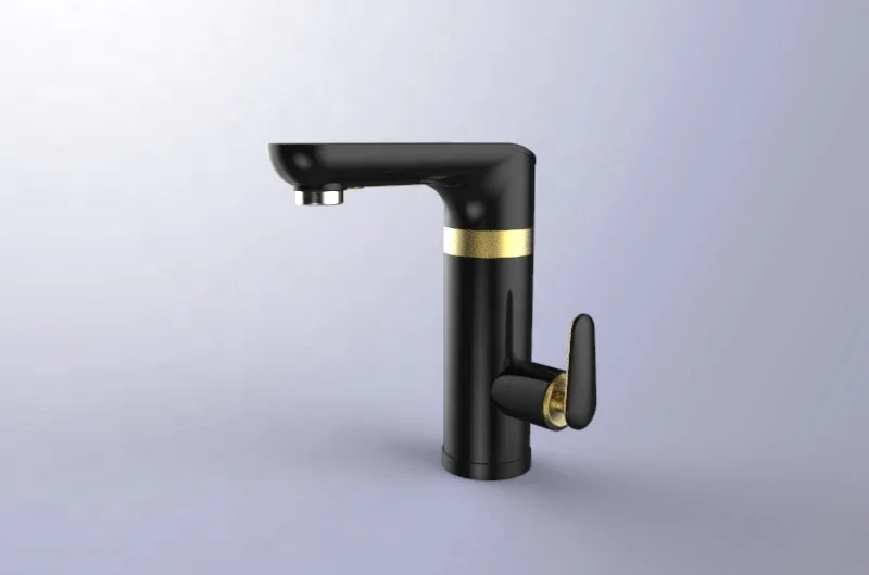 Fudeer basin mixer tap  torneira  griferia grifo robinet black  bathroom sink faucet instant electric water heater faucet