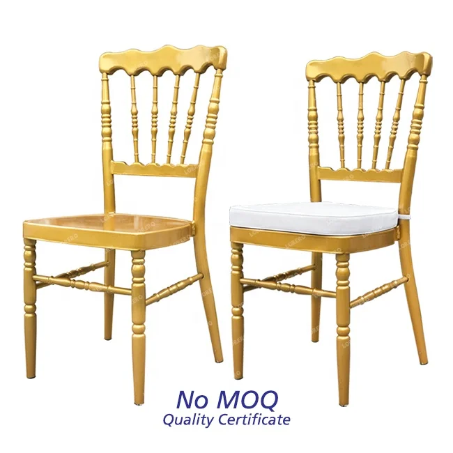 Wedding Party furniture Gold Metal  Napoleon chiavari Chairs