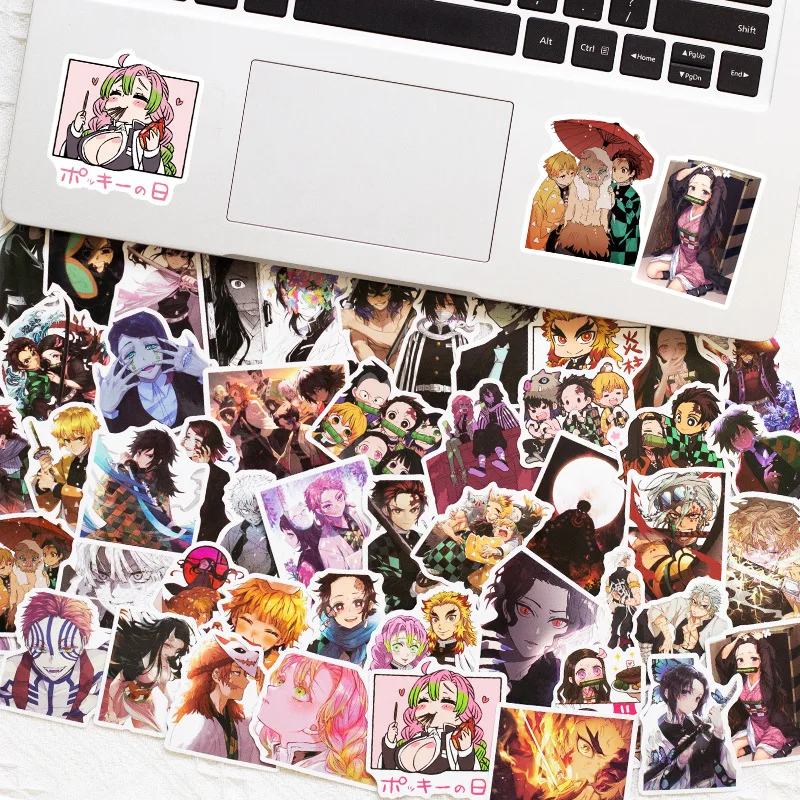 Demon Slayer Blade Japanese anime graffiti sticker personality suitcase skateboard notebook stationery box sticker