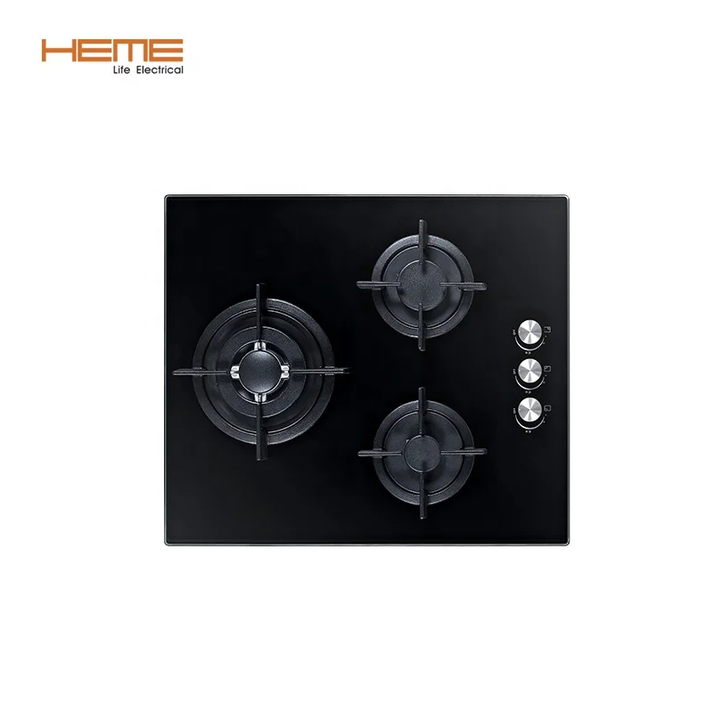 ODM Built in Cooktop Manufacturer CE Approval Cooking Appliances 3 Burners Gas Hob For OEM Kitchen