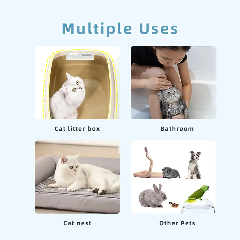 Lifetail Intelligent radar scanning cat litter deodorizer Portable Cat Litter Box Deodorant Device Electronic Eliminates Odors