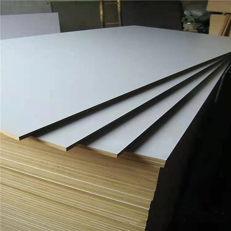 2100x2800mm  double sides Laminated white melamine MDF for doors 5mm 8mm 9mm