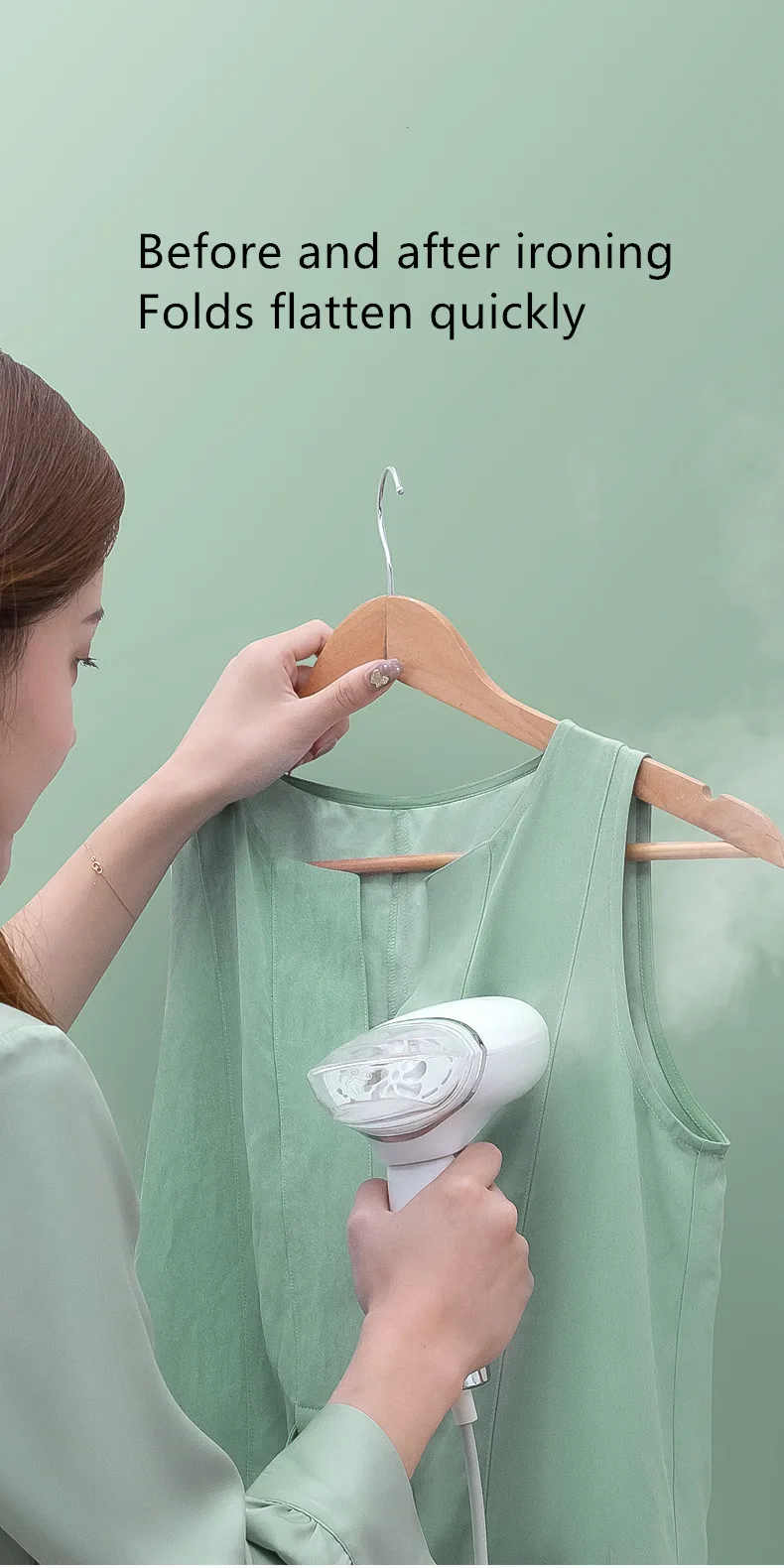 Portable Top Sale Guaranteed Quality Electric Iron 100ML Steamer Iron Handheld Mini Iron foldable Garment Steamer