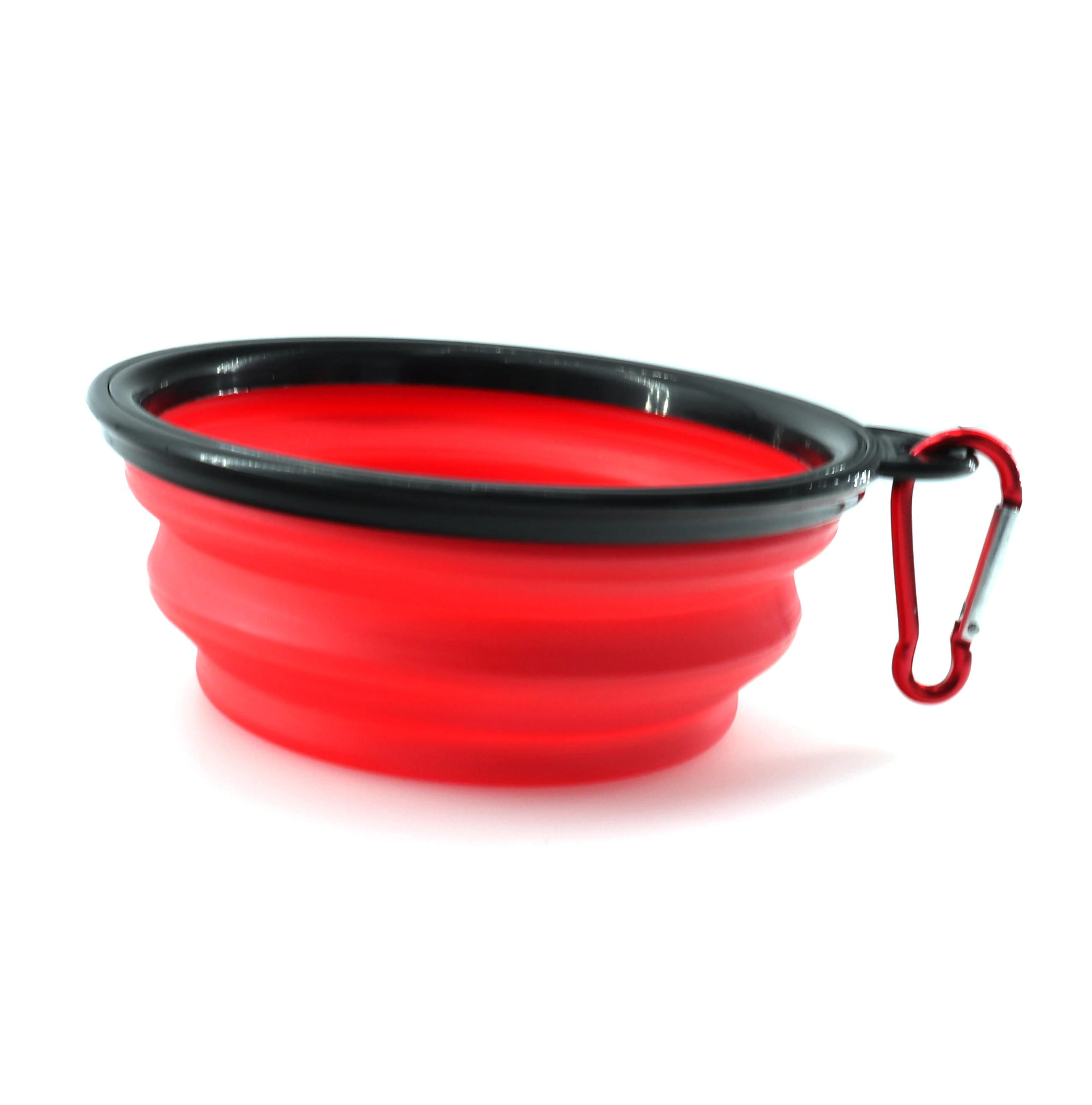 Solid Color Pet Cat Gog Bowl Folding Collapsible Puppy Dog Cat Feeder Water Food Container Folding Style on Sale
