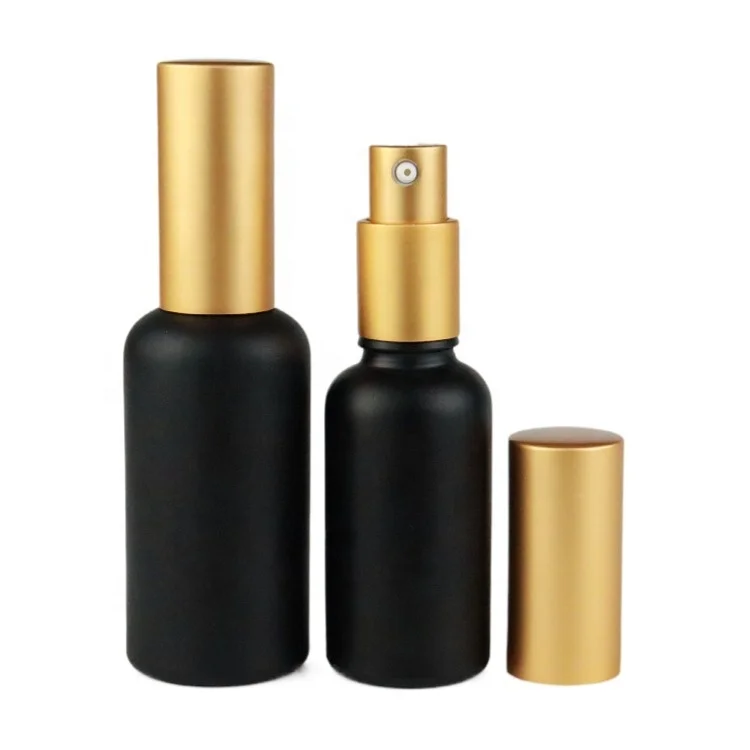 Cosmetic Packaging 5ml 10ml 15ml 30ml 50ml 100ml Empty Perfume Fine Mist Frosted Glass Spray Bottle With Gold Sprayer