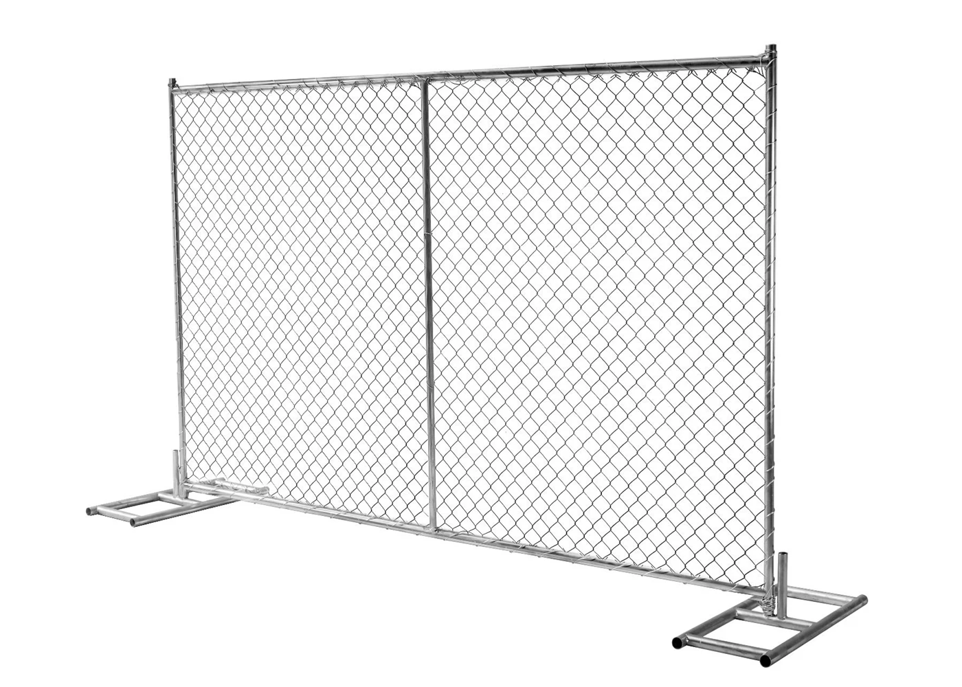 TEMPORARY CHAIN LINK FENCE - ROBUST, EASY SET-UP AND TEAR-DOWN.
