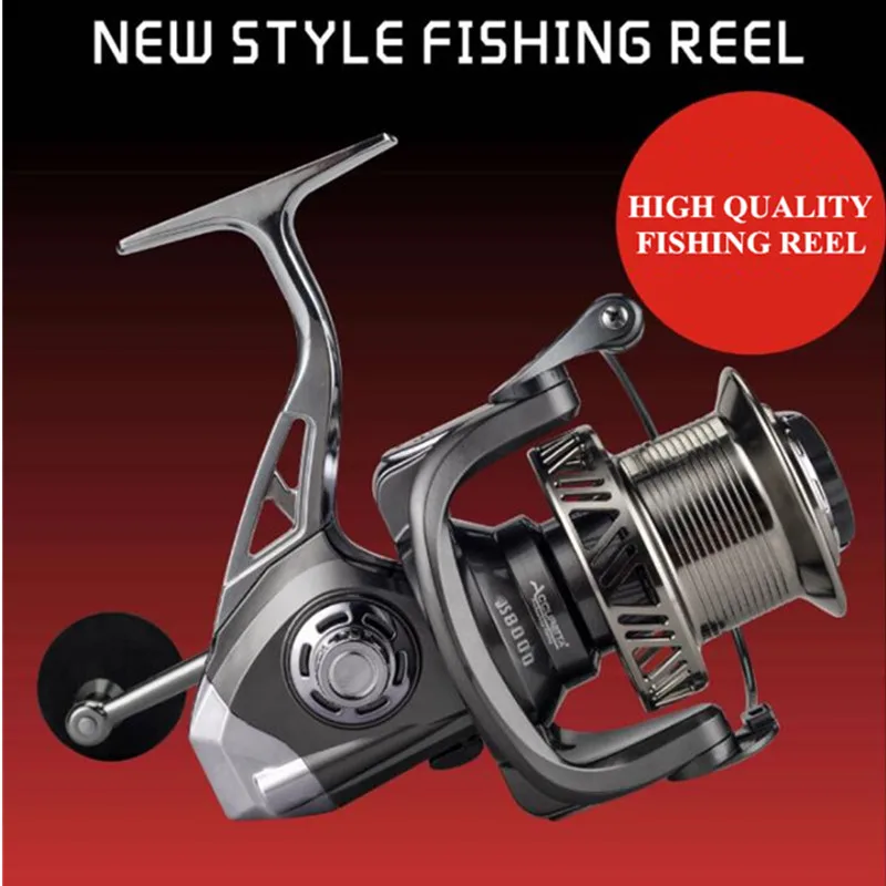 14+1bb 8000/10000 Spinning Reel CNC Handle Spinning Wheel All Metal Fishing Reel