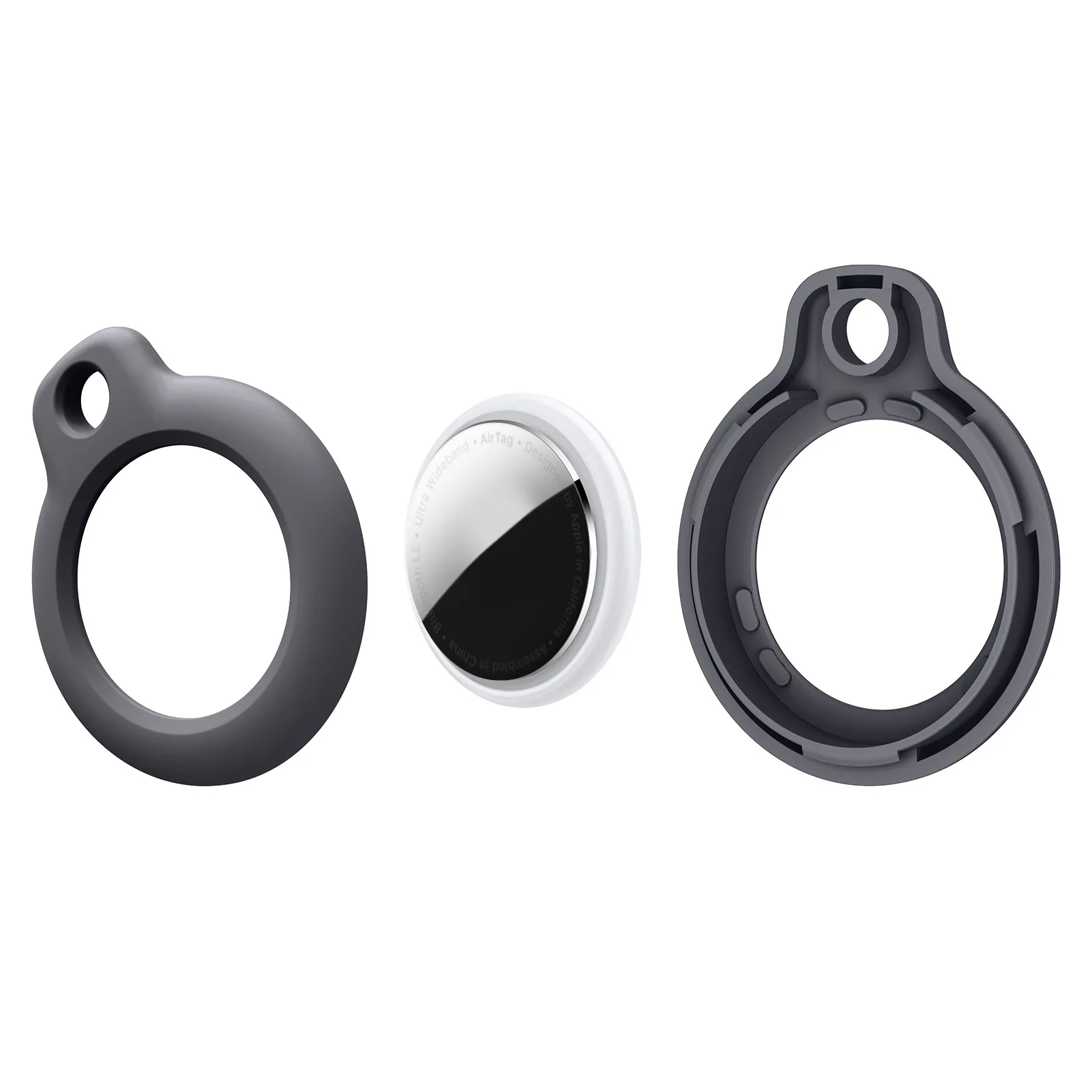 Xun Xin Custom Anti-Scratch Keychain Silicone Case Strap Accessories Air Tag Key Finder Tracker Pet Valuables air tag Keychain