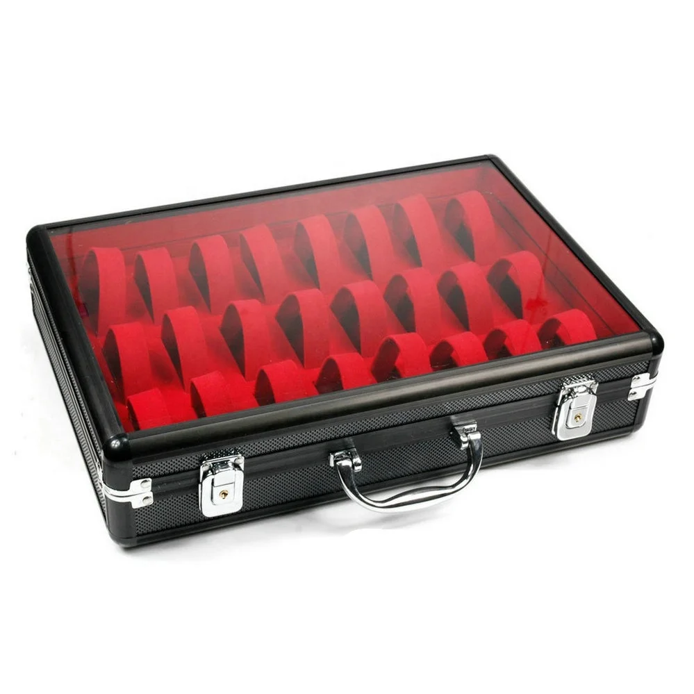 hot sell 24 slot watch box aluminum empty watch case box wholesale From Manufacturer Winx Foshan,Guangdong,China Supplier