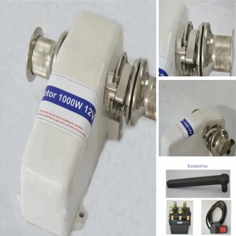 Stainless Steel Boat Capstan Electric Winch 12V 24V Remote Anchor Windlass Motor