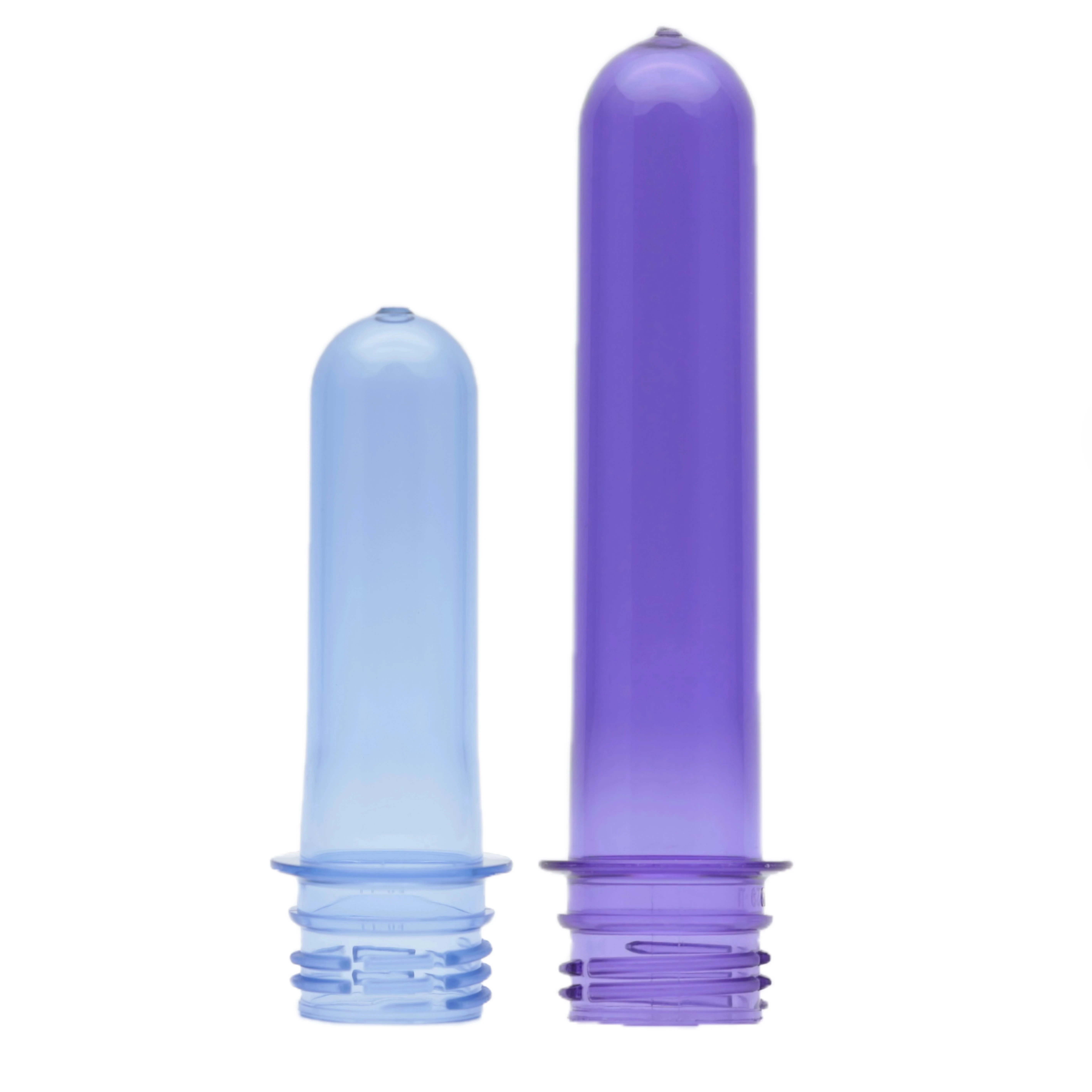 100% Virgin Pet Resin Purple Color 20g 28mm pco1810 Long Neck Bottle Preform Pet Can 550ml Bottles