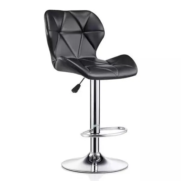 Cheap price bar stools and restaurant chair sets kitchen chair black pu leather swivel bar stools bar chair