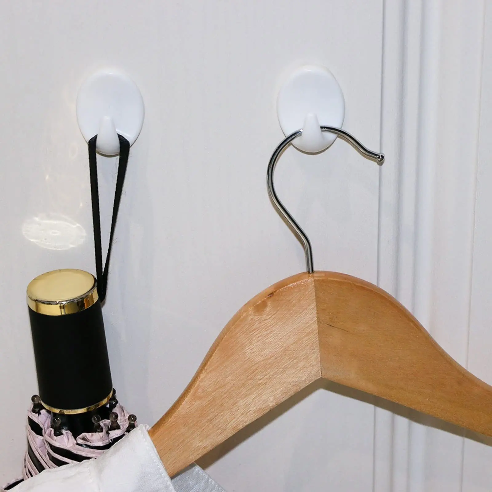 Self Adhesive Plastic Hooks 28*38 Wall Hanging Hooks Stick on Removable Multi-Purpose Hooks for Kitchen Bathroom