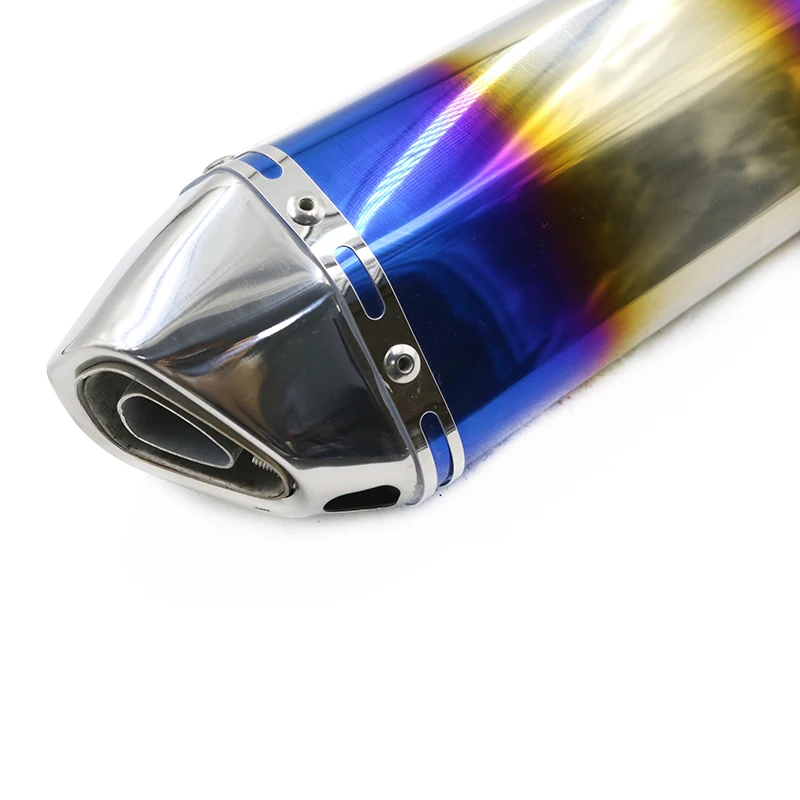 Chinese Motorcycle exhaust flexible pipe Slip on Exhaust 51mm Performance titanium amg gts exhaust pipe
