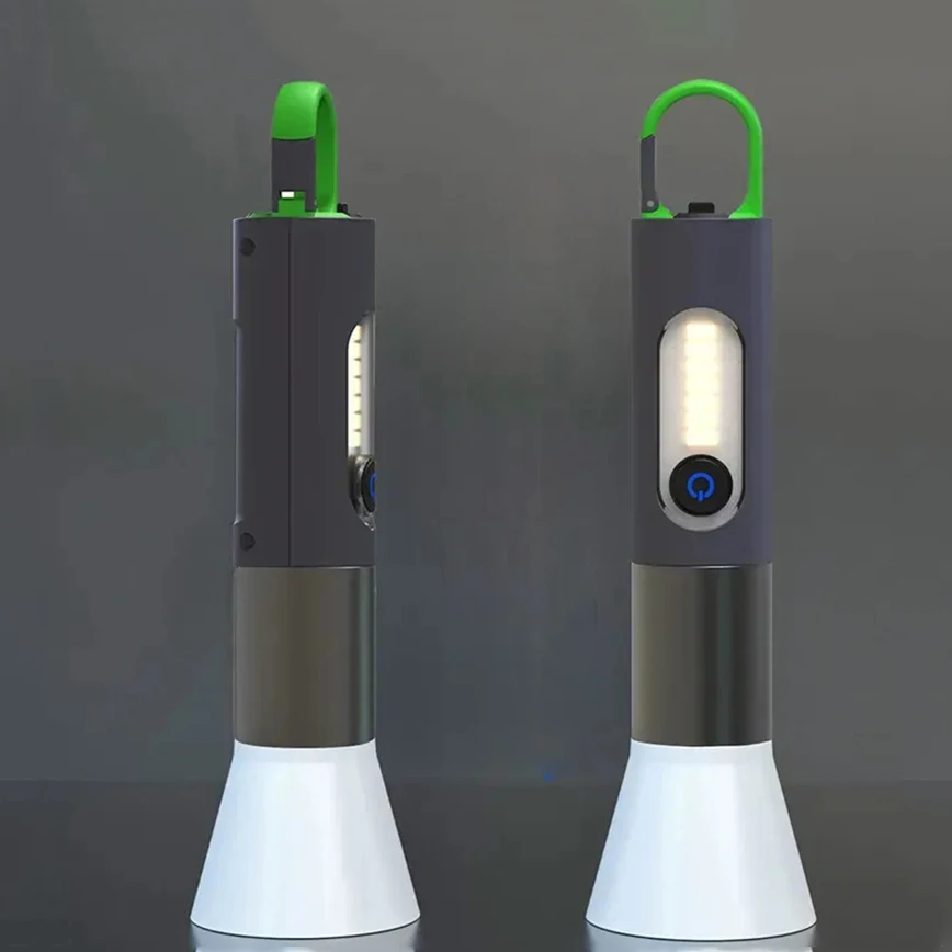 High Quality Powerful Light LED 1800mAh Rechargeable Waterproof Torches Portable Outdoor Camping Multifunctional Flashlights