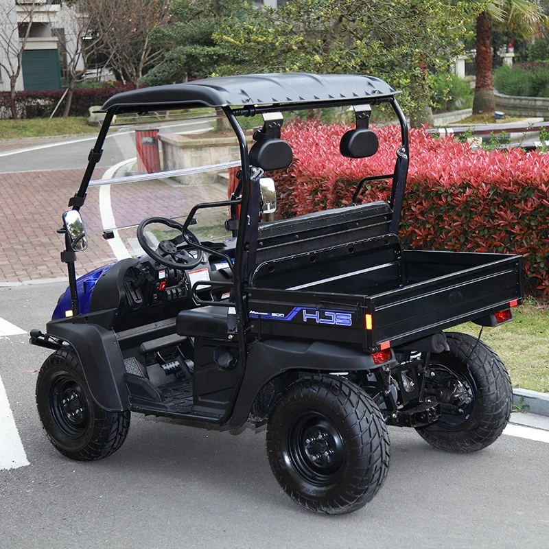  60 в 5 кВт 2 пассажира UTV ферма электрическая с грузовым ящиком и ветровым