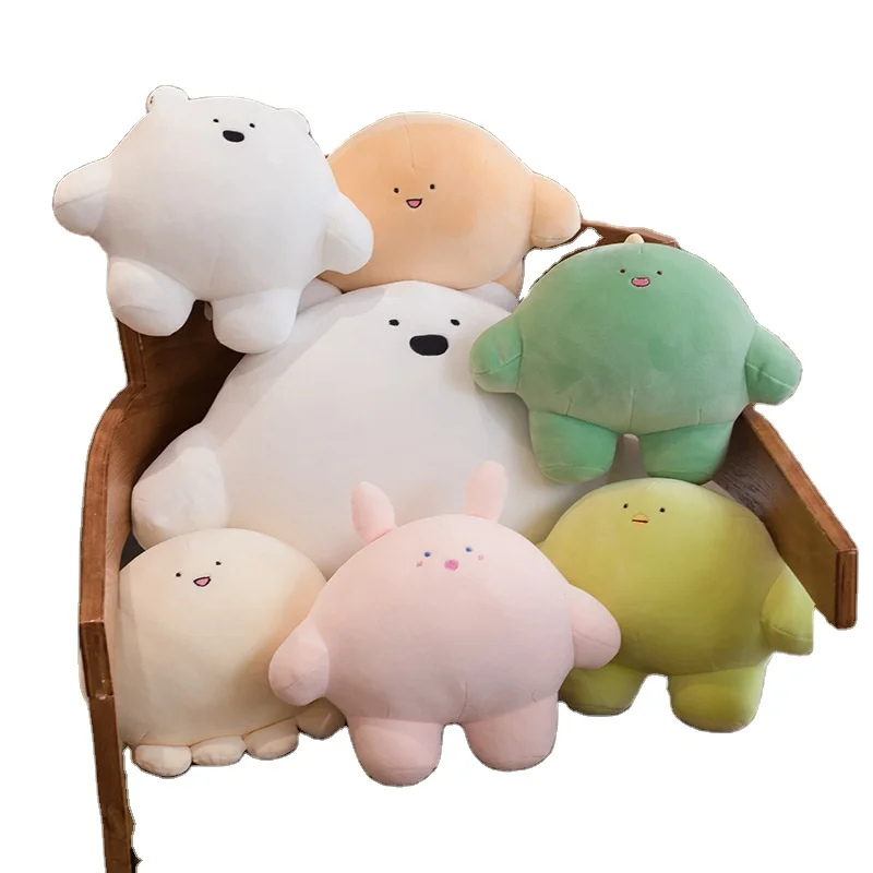 Creative Gifts Kawaii Stuffed Cotton Sleeping Plush Toy Cartoon Cute Animal Plush Doll