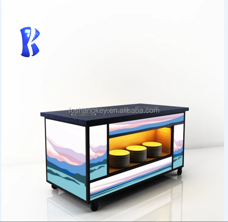 OKEY hotel  banquet mobile buffet counter  induction cooking station