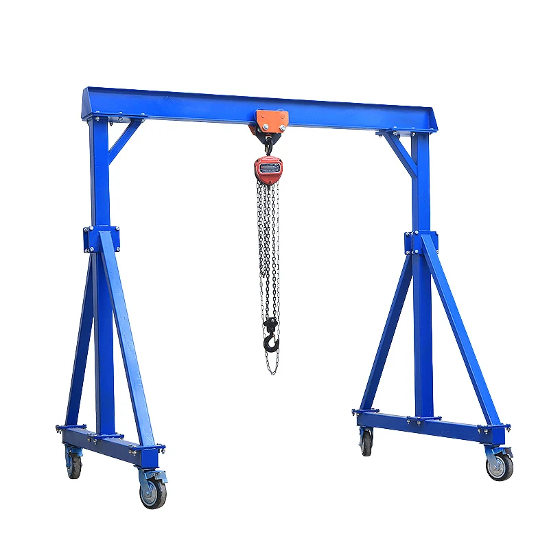 Custom Steel Type Light Duty Workshop Mobile Gantry Crane 1ton 2ton 3ton Crane Portable Gantry Crane