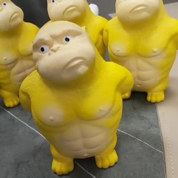 Wholesale Stress Relief Toy for Kids Gorilla Pinch Music PU Slow Rebound Toy Office Stress Relief Toy