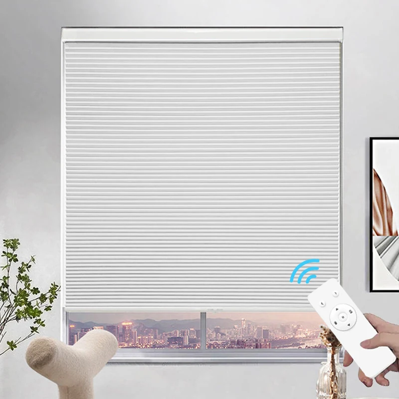 Manufacturer High Quality Modern Cordless Cellular Fabric Honeycomb Blinds No Drill Motorized Honeycomb Blinds