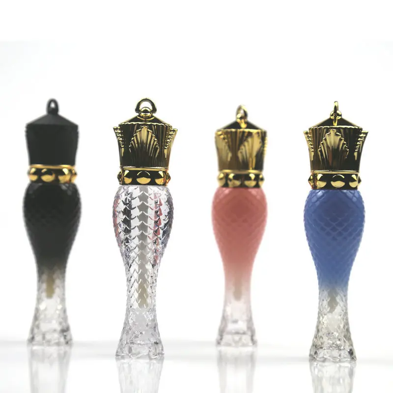 5ml Mini Mermaid Tail Lip Balm Container Travel Portable Empty Lip Gloss Tube DIY Lipstick Jars Bottles Cosmetic Makeup Tools