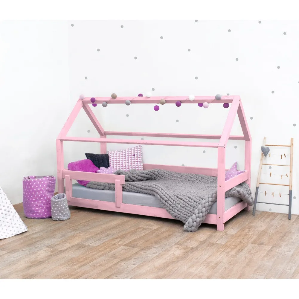 
NO.1318 simple house children bed wood frame house bed for kids 