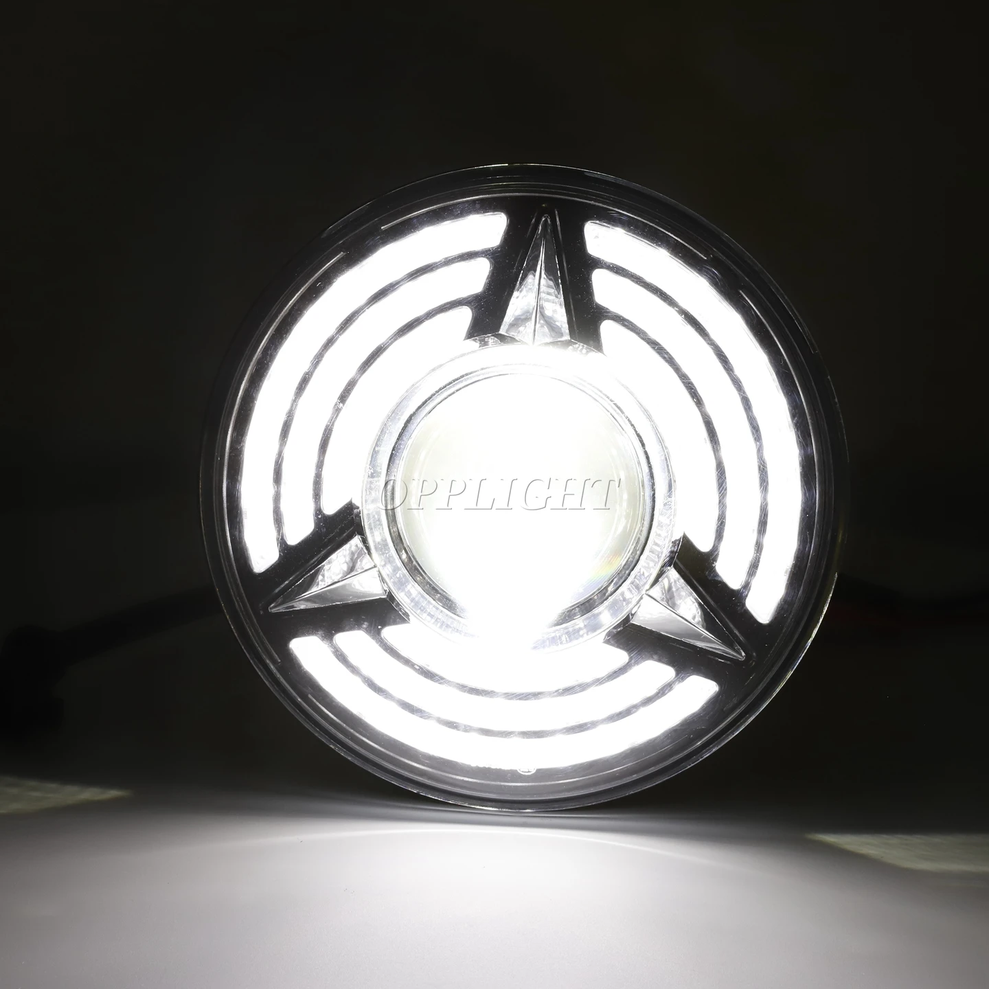 2022 New Led Headlight 7 Inch Hi-Lo Beam Compatible for Jeep Wrangler 1997-2016 Motorcycle Lada Niva Offroad 4x4