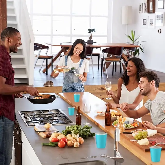 Customized Disposable Color Paper Cups For DIY Wedding Party and Beverage Take Away Cup for Coffee Tea Water