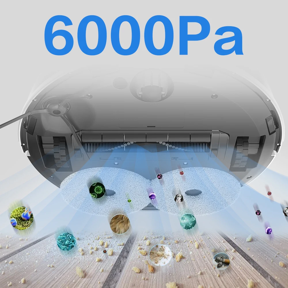 Custom Laser Radar Automatic Recharge Wet And Dry Auto Smart Robot Vacuum Cleaner With Mop