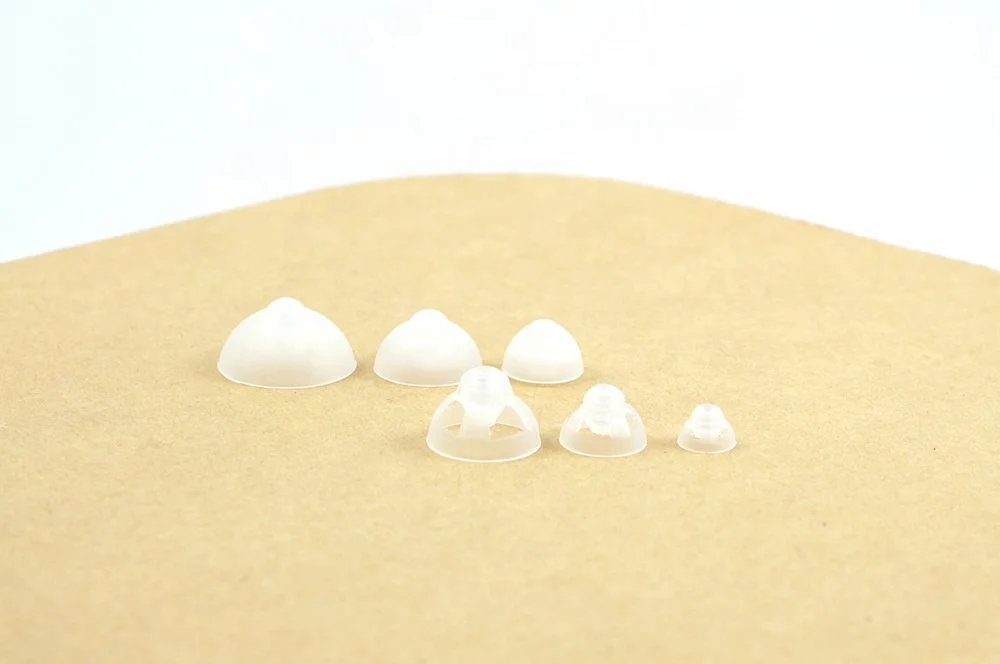 Comfortable Silicon Ear Tips Open Closed Double Layer Dome for Hearing Aids