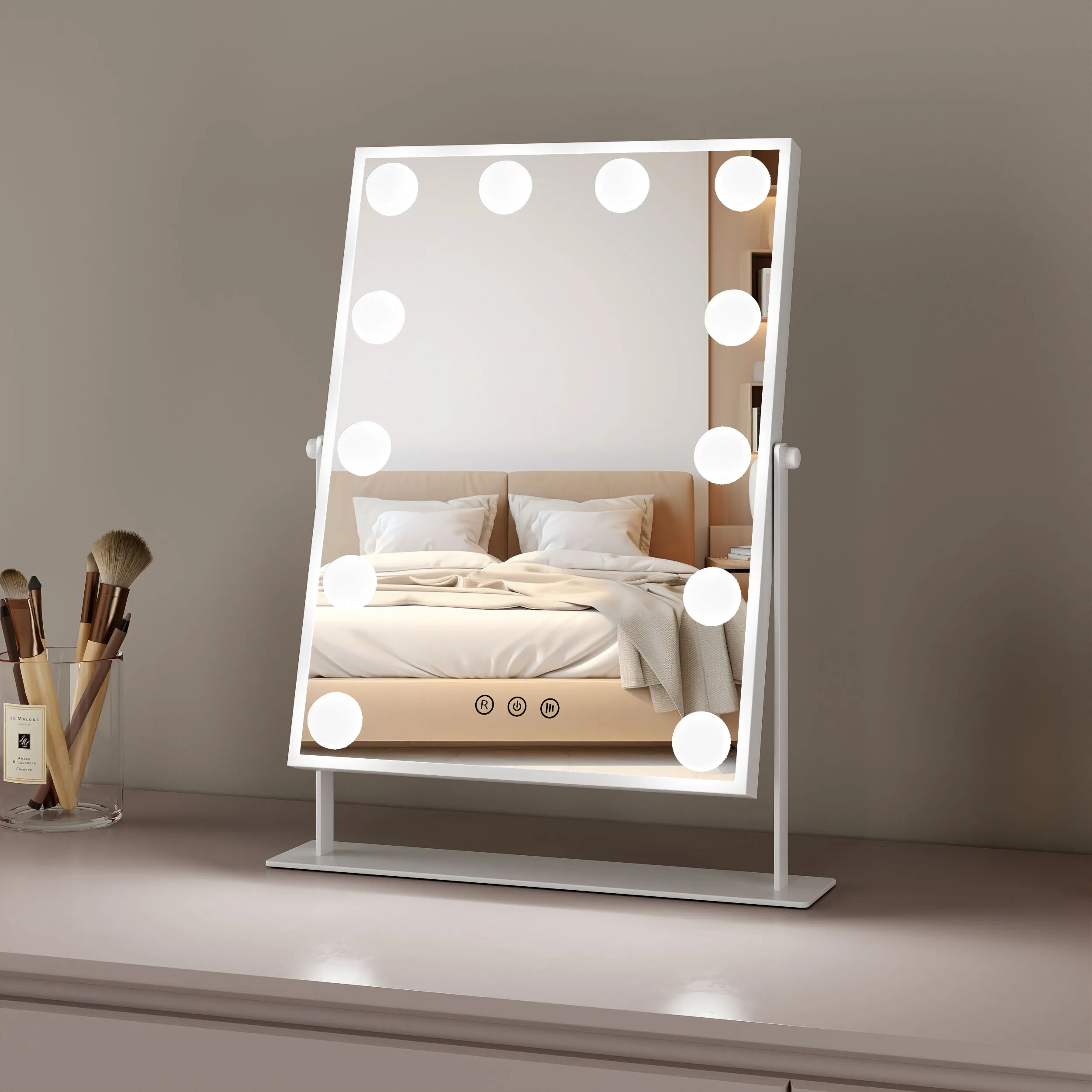 Hollywood Style Illuminated  Adjust Brightness Bulbs Cosmetic Make Up Makeup Mirror With Led Light Hollywood Vanity Mirror