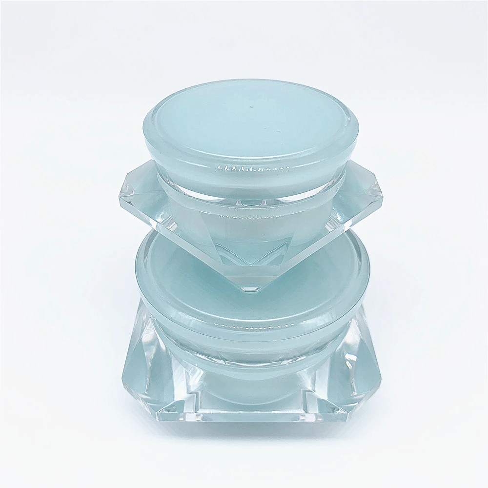 Free Samples Portable 5g 15g Acrylic Double Wall Cosmetic Jar