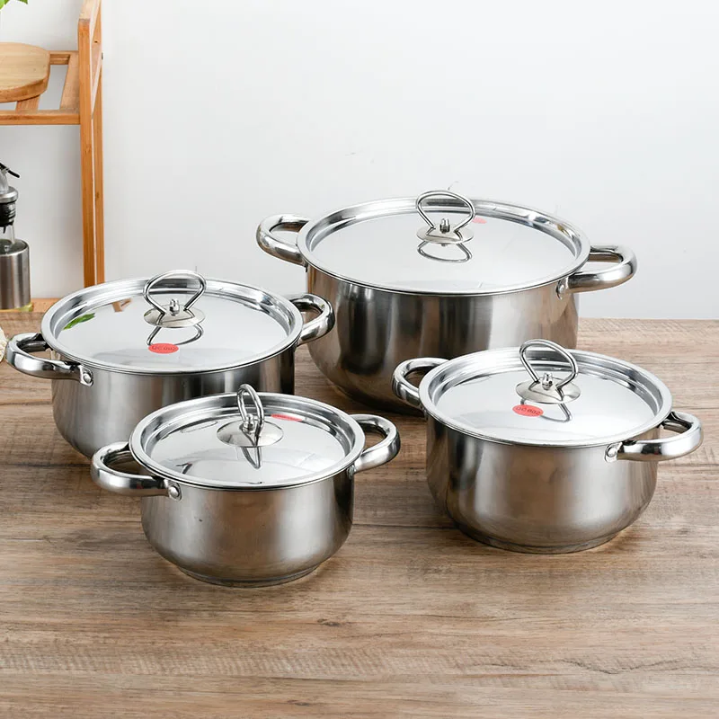 Wholesale 15 Pieces Kitchen Stainless Steel Cooking Casserole Set Soup & Stock Pots Set