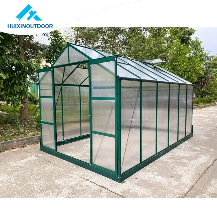 Aluminium Polycarbonate Hexagonal Greenhouse Home For Sale  Guangzhou Modular Greenhouse Polycarbonate Kit
