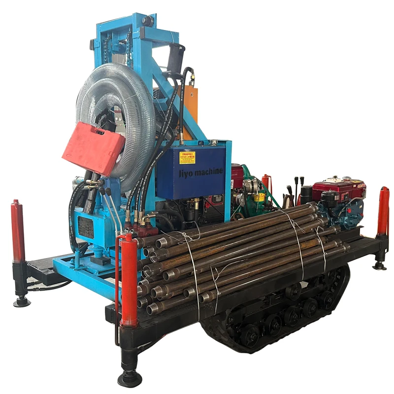 LY-200C Multi-Purpose Mobile Type Crawler Mounted Water Well Drill Rig for Borehole Drilling Pole Setting & Earthworks