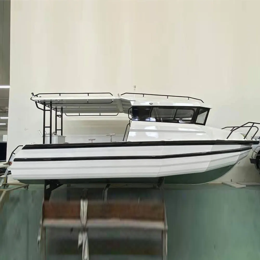 Ocean Boats for Sale Canada - 25ft /7.5m Easy Craft Welded Aluminium Boat fishing boat for sale with CE&  Pontoon