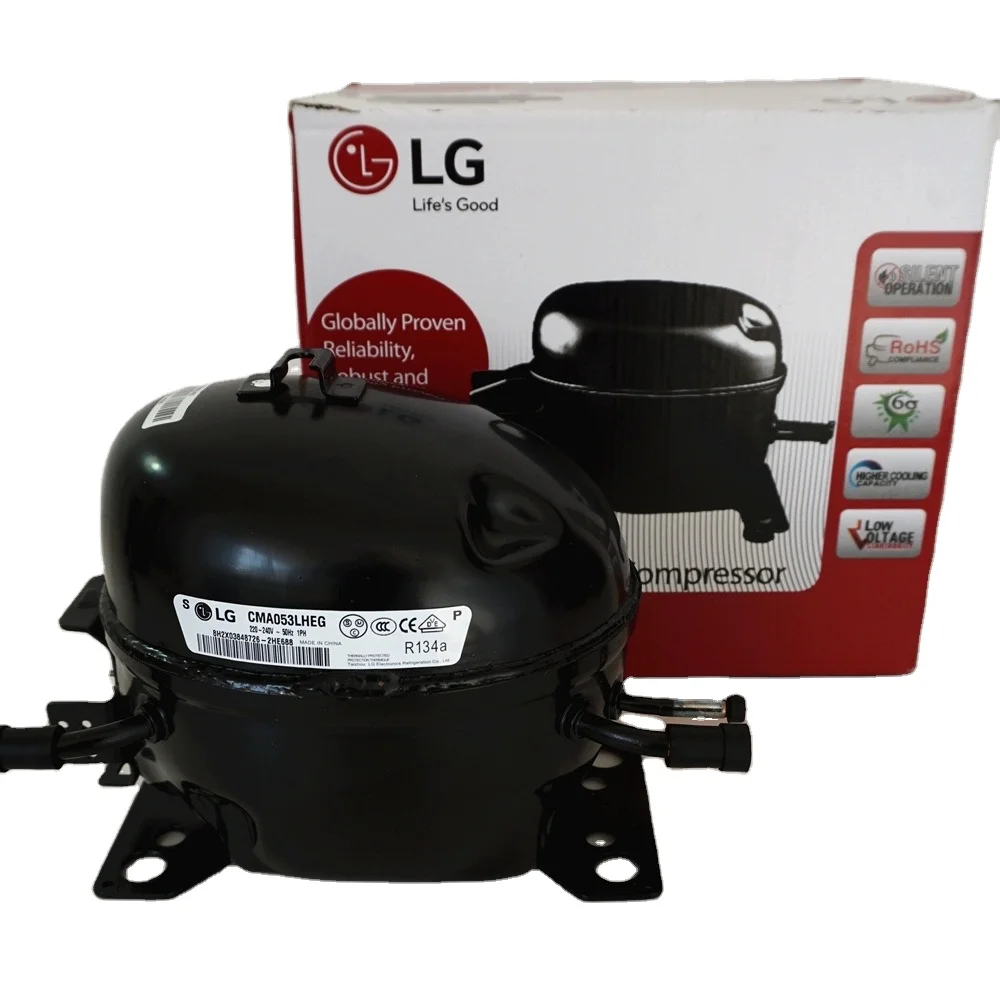 CMA053LHEG LG R134A 1/6HP компрессор с низкой задней частью холодильного компрессора для холодильника, шкафа для выпечки, охладитель напитков